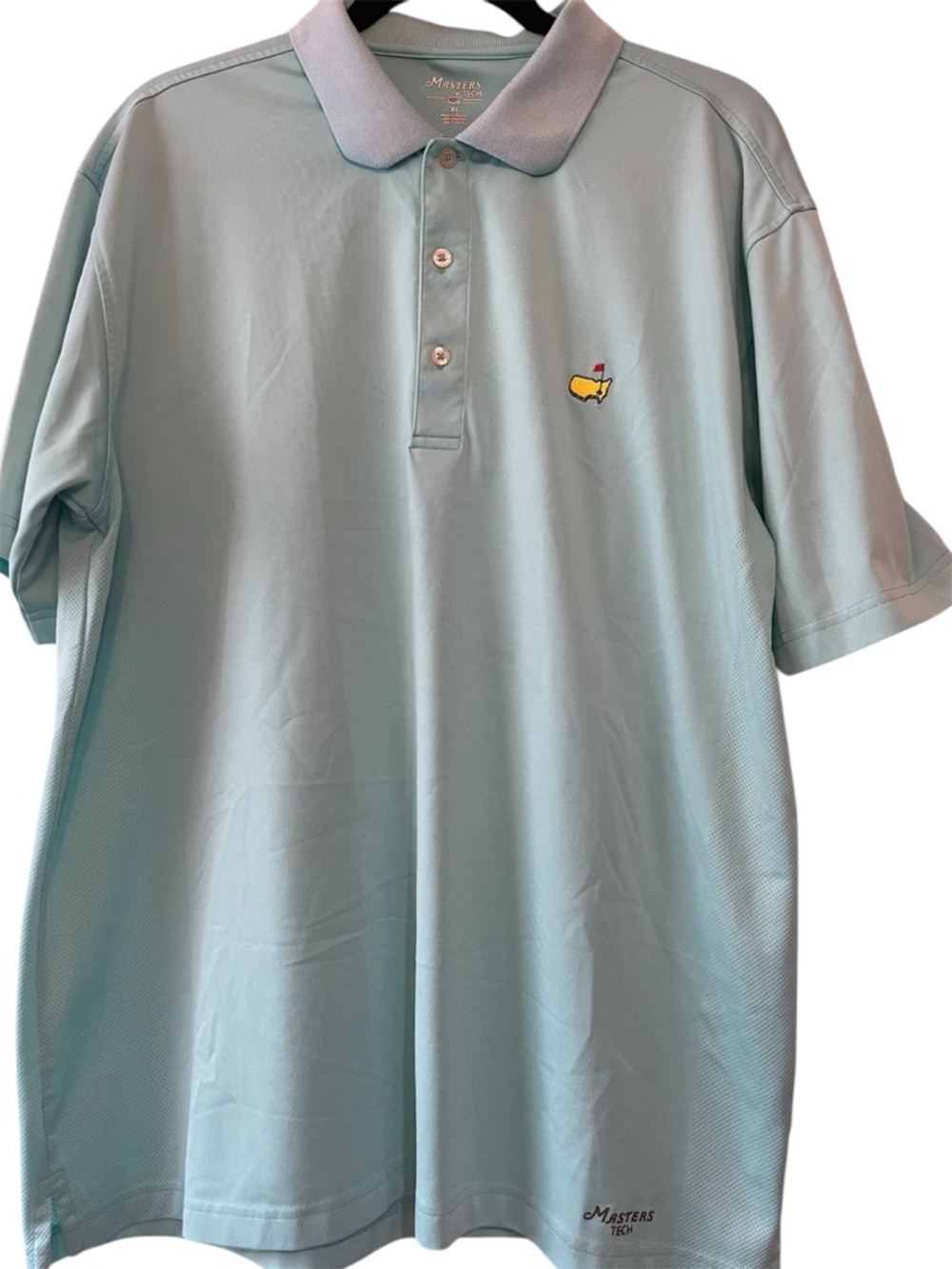 Masters Light Blue Embroidered Golf Polo